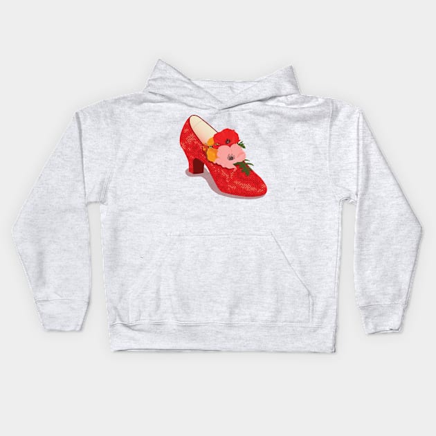 Ruby Slipper Kids Hoodie by Caden Davis Designs